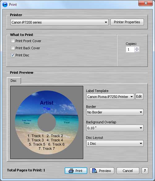Brace Fourth finish Canon Pixma iP7250 CD Printing Software - CD Tray