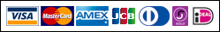 Visa, MasterCard, Amex, JCB, Diners Club, Solo, iDeal