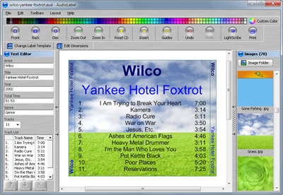 AudioLabel CD Label Software Support