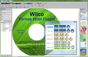 Screenshot for cd printing software